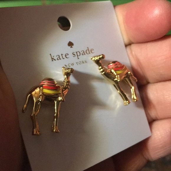 kate spade Jewelry Rare Authentic Kate Spade Camel Earrings Poshmark